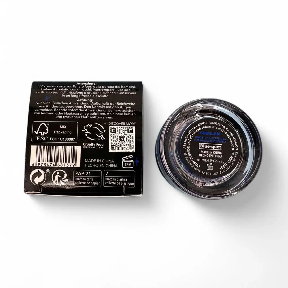 Tim Burton's Corpse Bride Ghostly Glitter Gel Eyeshadow Blue-quet Sheglam